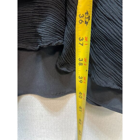 Banana Republic Women's Silk Halter Dress Sleeveless Size 6 Black Lightweight - Picture 7 of 9